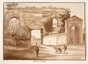 A Acqua Claudia, 1833 (gravura com lavagem marrom)